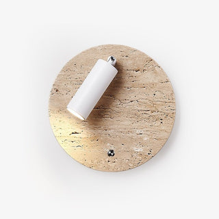 Travertine Axis Directional Sconce-Neutral Decor