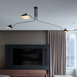 Arisha Luminaires Suspensions Industrielle Moderne Métal Noir Salle d'étude/Salon/Chambre