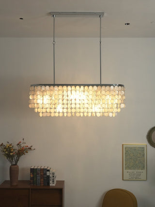 Liora Shell Linear Chandelier-Neutral Decor