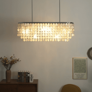 Liora Shell Linear Chandelier-Neutral Decor