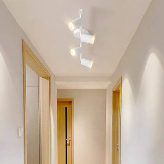 Aim Moderne LED Plafonnier  Noir/Blanc/Or Métal Chambre à coucher