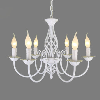 Sliva Lustre Lanterne Retro, Metal/Verre, Blanc/Noir, Salon
