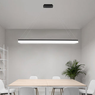 Arisha Luminaires Suspensions Carrée Simple Moderne Acrylique Noir/Blanc Salon/Chambre à Coucher/Salle à Manger