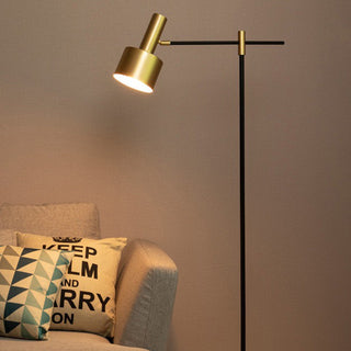 Arisha Design Lampadaire Linéaire Simple Métal Or/Noir Salon/Bureau