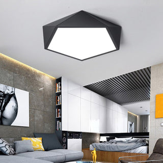 Arisha Design LED Plafonnier Simple Moderne Métal Noir/Blanc Salon