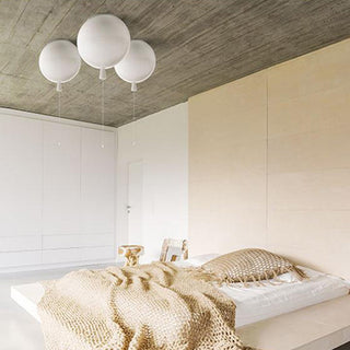 Aria Plafonnier Ballon Moderne, Accylique, Blanc/Jaune/Orange/Rouge/Rose, Chambre