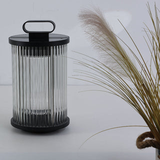 Ray Lampadaire Cylindre Simple, Métal/Verre, Gris, Jardin