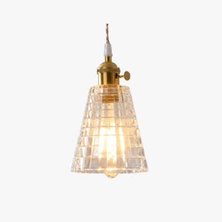 Valentina Luminaires Suspensions Art Deco Floral Vintage Métal/Verre Doré/Clair Salon/Chambre à Coucher