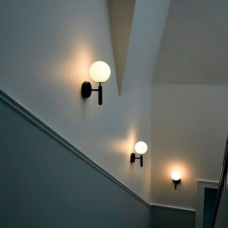 Valentina Applique Murale LED Boule Simple Moderne Métal/Verre Noir/Or Couloir/Chambre/Salon