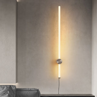Ray Applique Murale Linéaire Simple, Métal/Acrylique, Cuivre/Nickel, Chambre