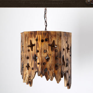 Epoch Suspension Irrégulier Rustique, Bois/Metal, Bois, Chambre