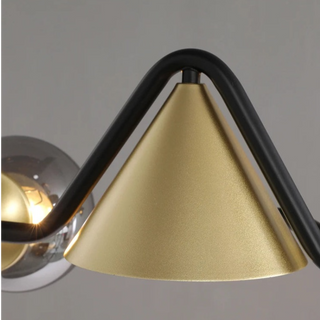 Arisha Design LED Plafonnier Métal/Verre Salon/Chambre à Coucher