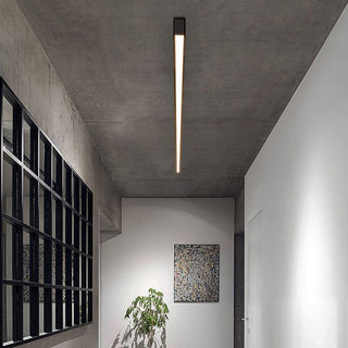 Dioxa Plafonnier Linéaire Moderne Noir Salon-Luire