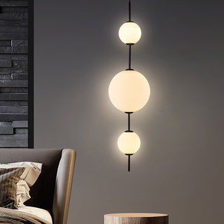 Valentina Luminaires Suspensions Bulle Moderne Simple Métal/Verre Noir Salon/Chambre à Coucher