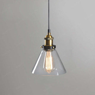 Siroven suspension Industriel en Verre. Clair/Ambre/Gris Fumé-Luire