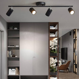 Aim Moderne LED Plafonnier  Noir/Blanc/Or Métal Chambre à coucher