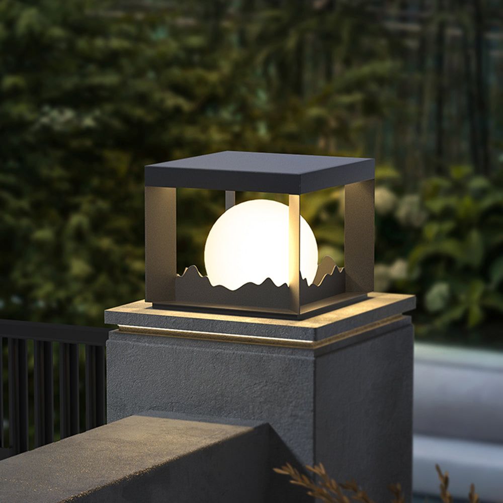 Ray Lampe de Poteau Solaire, Montagne, L 25/30/40CM