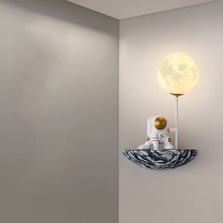 Aria Applique Murale Sphérique Astronaute Design LED Moderne Métal/Verre/Acrylique Blanc Salon