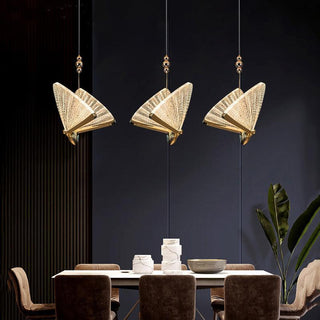 Arisha Moderne Luminaires Suspension Doré Animal