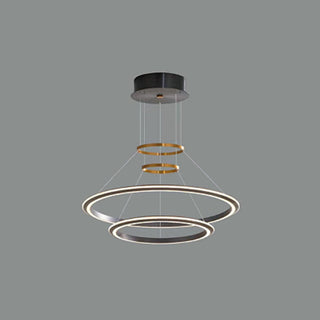 Arisha Suspension Ronde Minimaliste, Métal, Noir/Blanc, Salle de Séjour/Chambre à Coucher