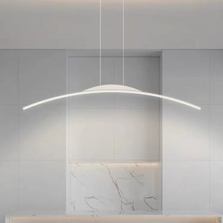 Arisha Suspension Moderne Linéaire LED Simple Nordique Noir Salon