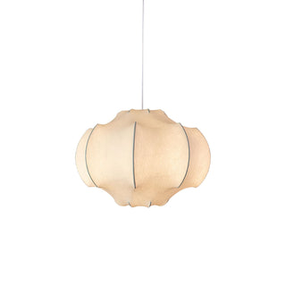 Silken Lotus Silk Pendant Lamp-Neutral Decor