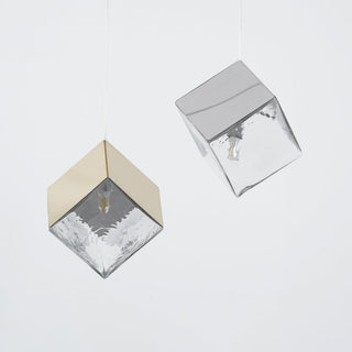 Cubic Luster Cascade Chandelier-Neutral Decor