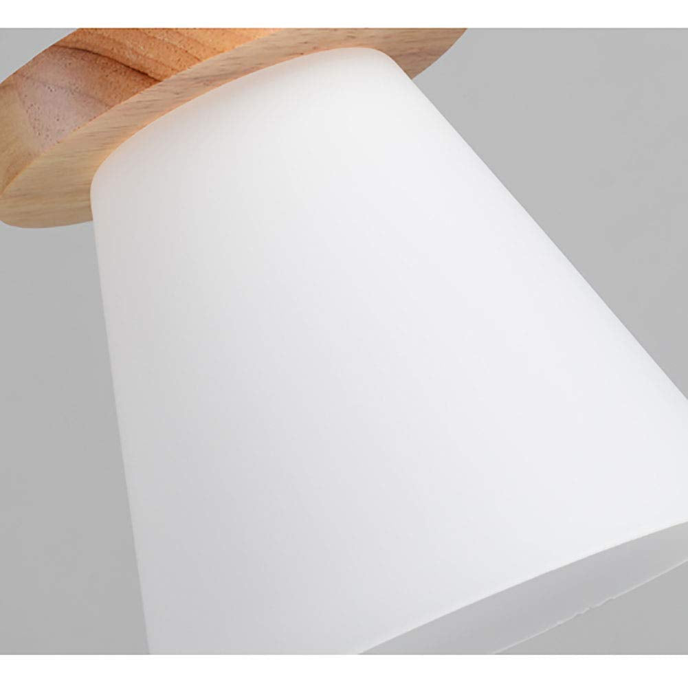 Valentina Minimalisme LED Suspension Bois Verre Chambre À Coucher/Salle À Manger