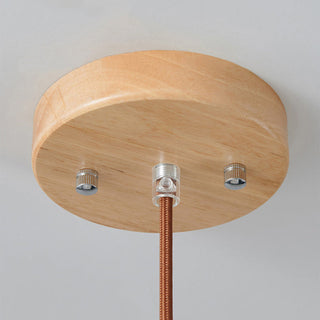 Muto Luminaires Suspension LED Moderne Bois/Verre Salon/Salle à manger