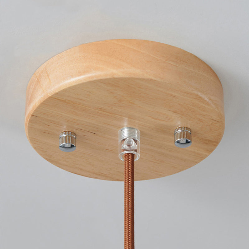 Muto Luminaires Suspension LED Moderne Bois/Verre Salon/Salle à manger