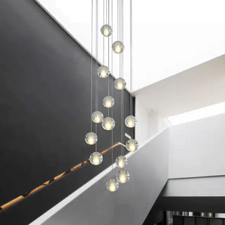 Arisha Suspension Globe Simple, Acrylique/Metal, Blanc, Salon