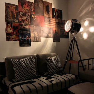 Mira Moderne Industrielle Lampadaire Trépied Rétro Métal Chromé/Bureau/Salon