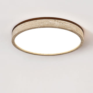 Xoan Plafonnier en Travertin Halo Rond