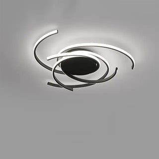 Arisha Plafonnier Arche Métal Moderne, Noir/Blanc, Salon
