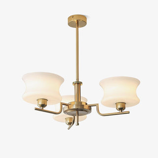 Lustra Lustre en Verre Vintage Doré Naturel