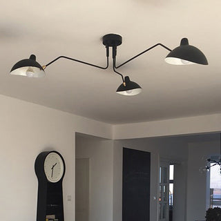 Arisha Luminaires Suspensions Industrielle Moderne Métal Noir Salle d'étude/Salon/Chambre
