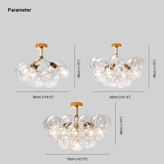 Valentina Moderne LED Plafonnier Doré/Chromé Verre Salle à manger