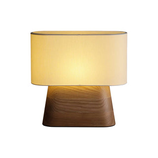 Grashen Lampe de Table en Bois Et Tissu