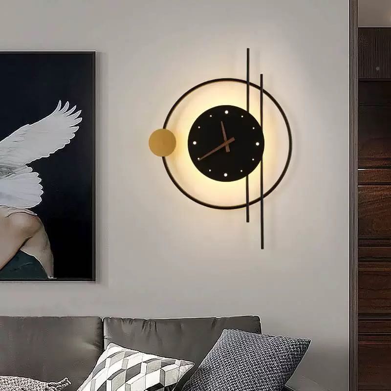 Rorin Applique Murale Led Moderne. Chambre. Noire/Or-Cielum