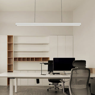 Ray Suspension Linéaire Moderne, Métal, Noir/Blanc, Salon