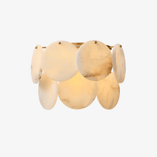 Strata Lumina Alabaster Wall Sconce-Neutral Decor