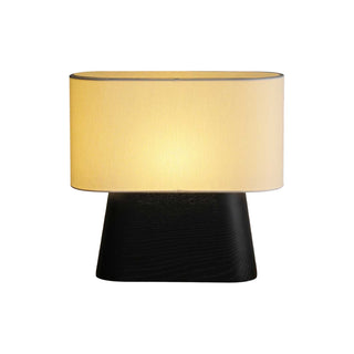 Grashen Lampe de Table en Bois Et Tissu