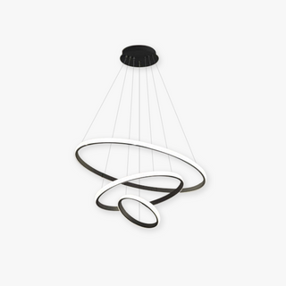Sorinex Suspension Anneau Moderne Noir/Blanc/Doré. Salon-Luire