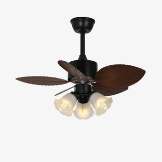 Plafonnier Ventilateur Florence en Bois Vintage