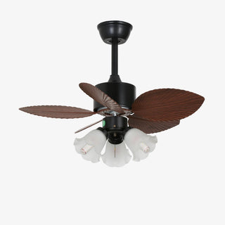 Plafonnier Ventilateur Florence en Bois Vintage
