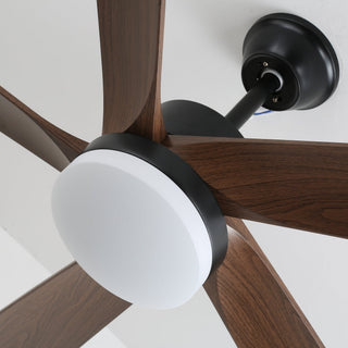 Eryndor Plafonnier Ventilateur Moderne en Bois