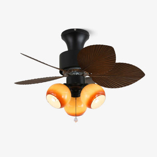 Marvella Plafonnier Ventilateur Vintage en Bois
