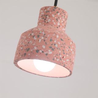 Lostel Suspension Rond Décor Nordique. Métal/Ciment. 4 Couleur. Salon-Luire