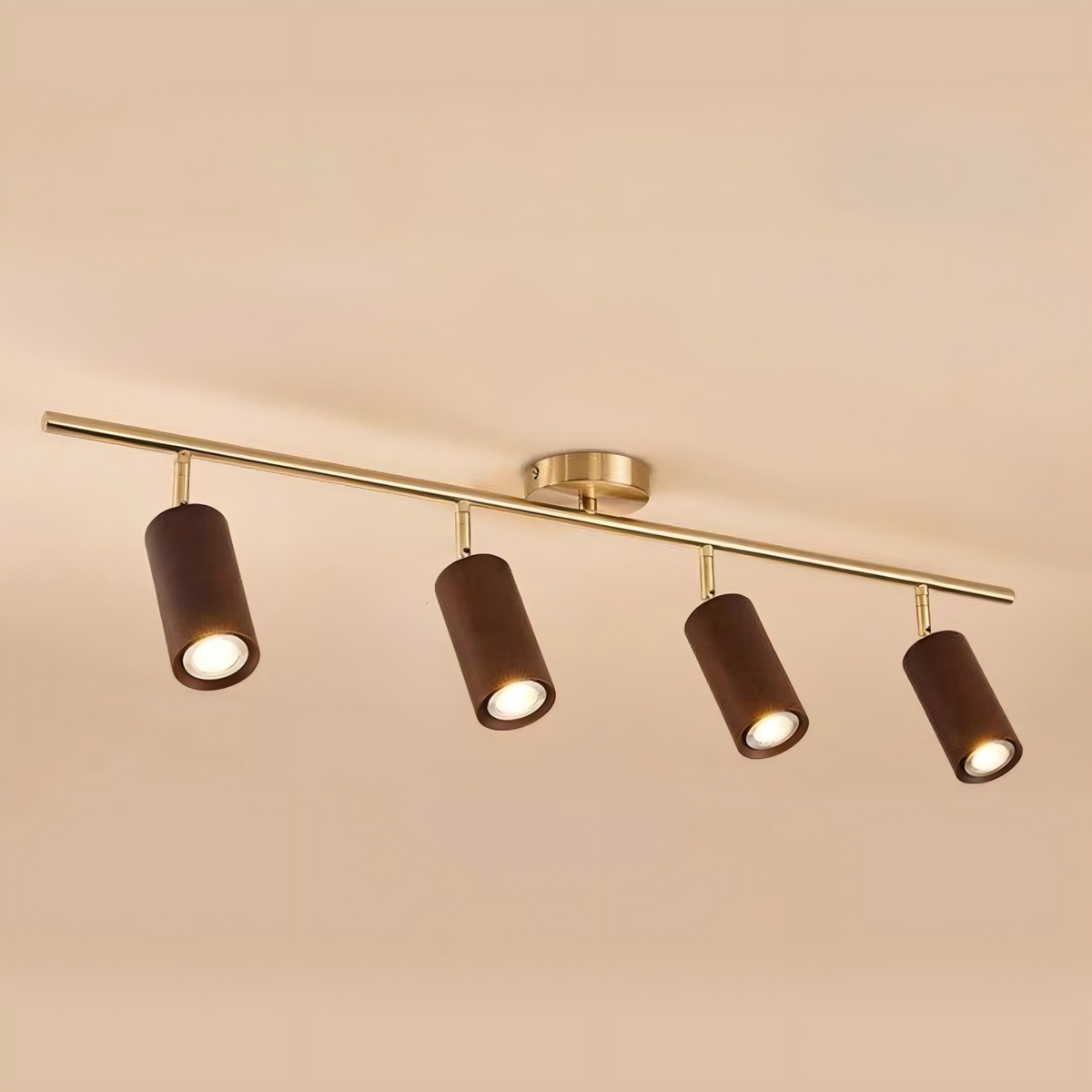 Liora Wooden LED Track Light-Neutral Decor