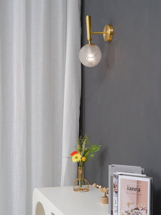 Lustra Applique Murale à Brancher Globe en Verre Style Nordique